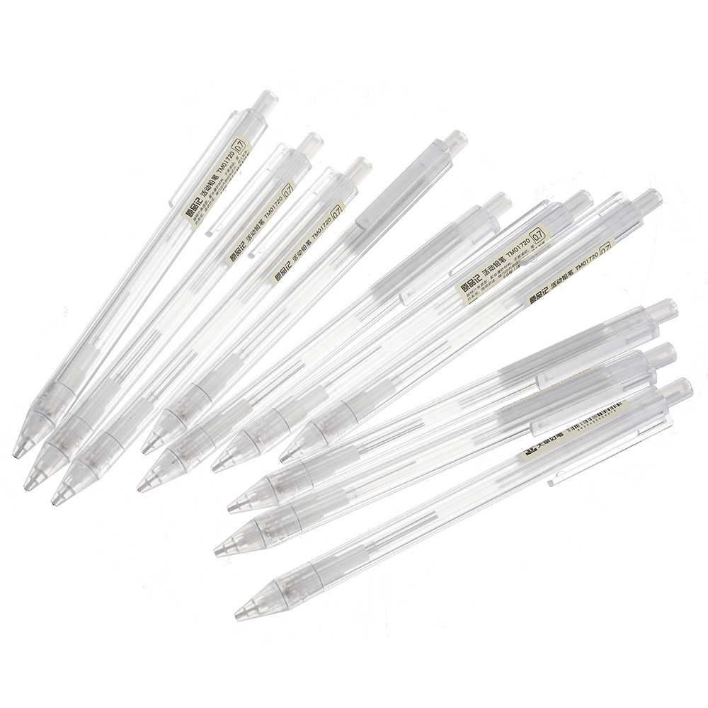 10pcsset-TECHJOB-01720-Mechanical-Pencil-Retractable-Pen-07mm-1380093-3