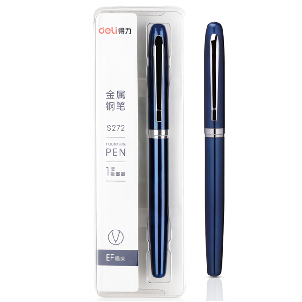 Deli-S272-Fountain-Pen-Ink-Pens-Absorber-Metal-Fountain-Pen-Office-Stationery-School-Writing-Gift-Bu-1724826-9