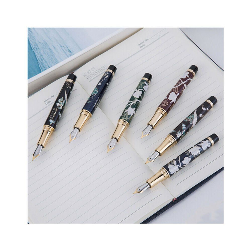 HongDian-HD1837-Fountain-Pen-Flower-Magpie-Pattern-05MM-Nib-Fountain-Pens-Gift-Office-Business-Writi-1755844-1