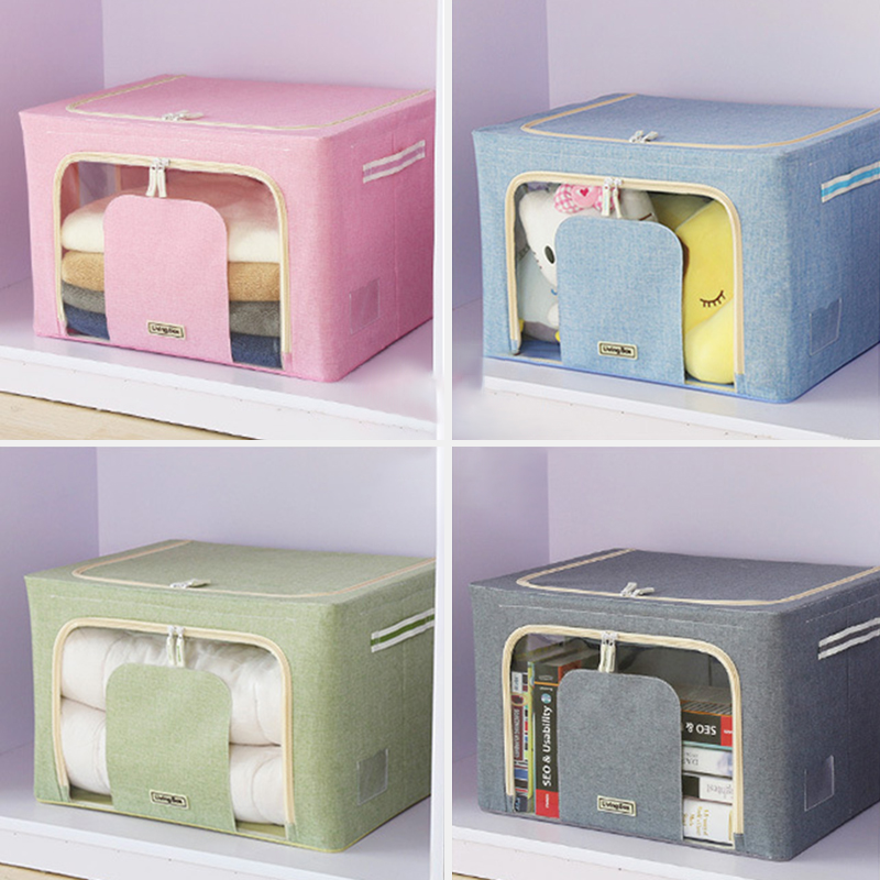 66L-Folding-with-Transparent-Window-Waterproof-Cationic-Fabric-Clothes-Quilt-Basket-Storage-Box-Orga-1727887-1