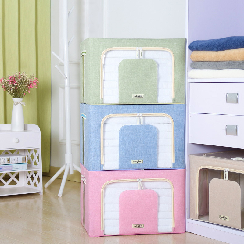 66L-Folding-with-Transparent-Window-Waterproof-Cationic-Fabric-Clothes-Quilt-Basket-Storage-Box-Orga-1727887-4