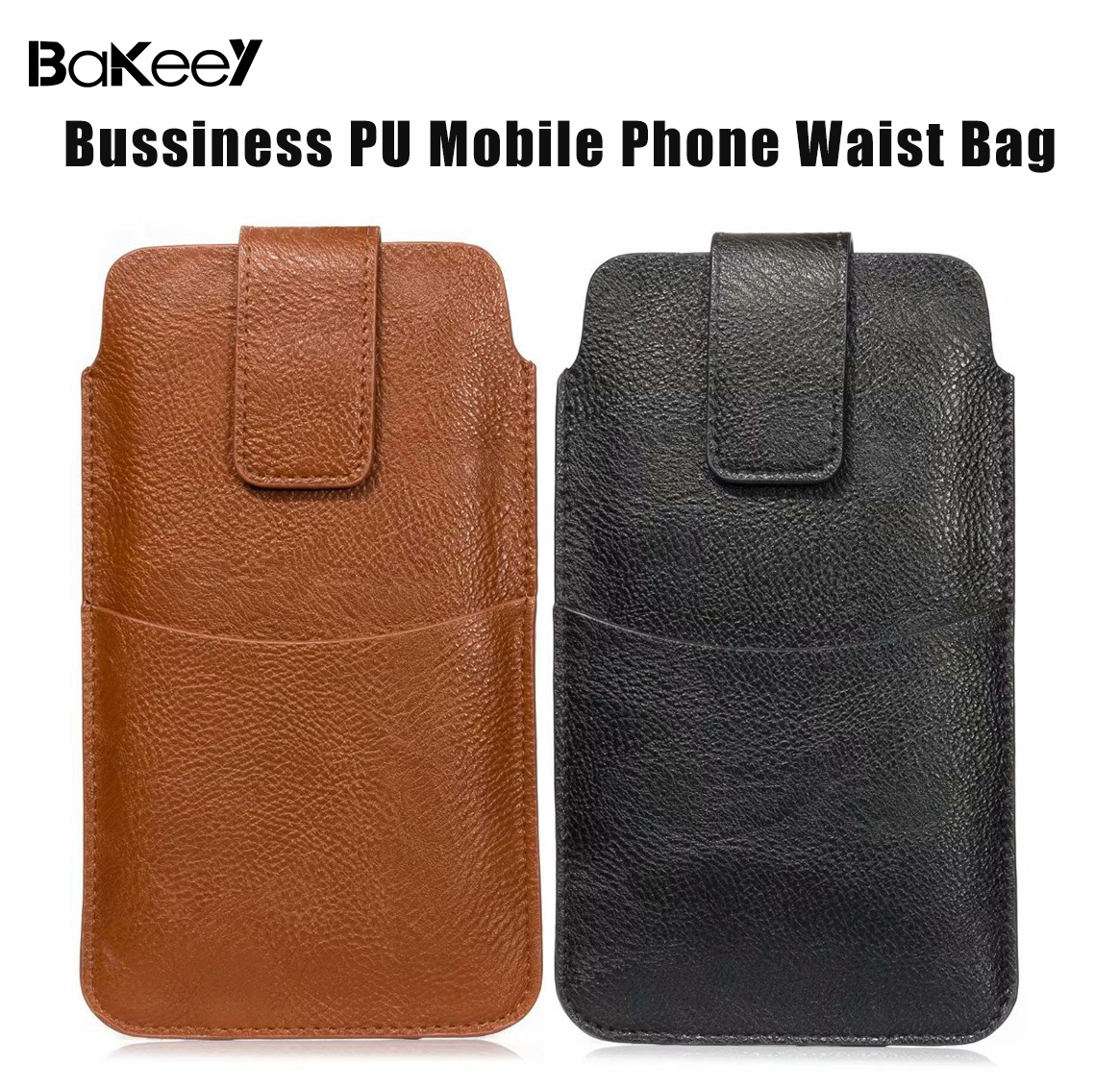 Bakeey-645552-inch-Bussiness-PU-Leather-Mobile-Phone-Money-Coin-Men-Phone-Bag-Belt-Waist-Bag-Sidebag-1691124-1