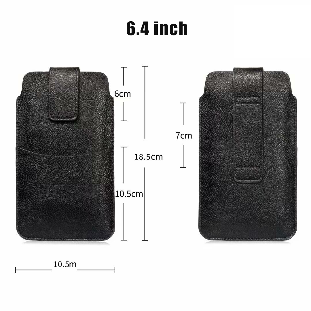 Bakeey-645552-inch-Bussiness-PU-Leather-Mobile-Phone-Money-Coin-Men-Phone-Bag-Belt-Waist-Bag-Sidebag-1691124-2