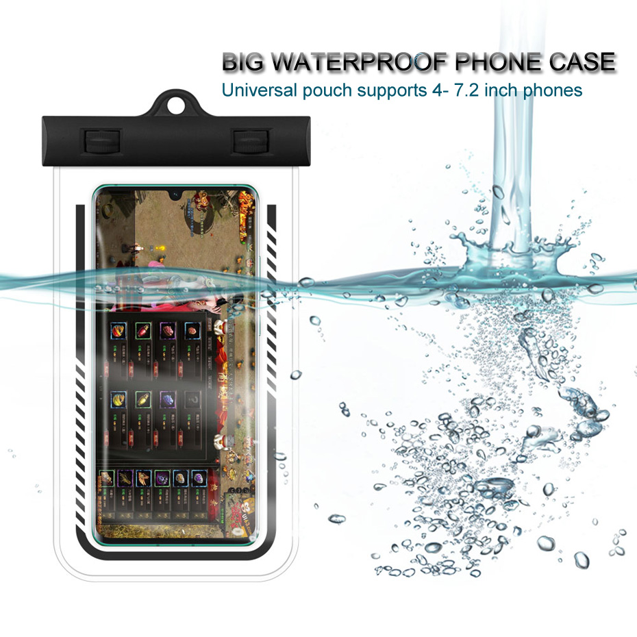 Bakeey-72-inch-3ATM-Waterproof-Phone-Bag-Underwater-Swimming-Diving-Touch-Screen-Cellphone-Pouch-for-1849490-3