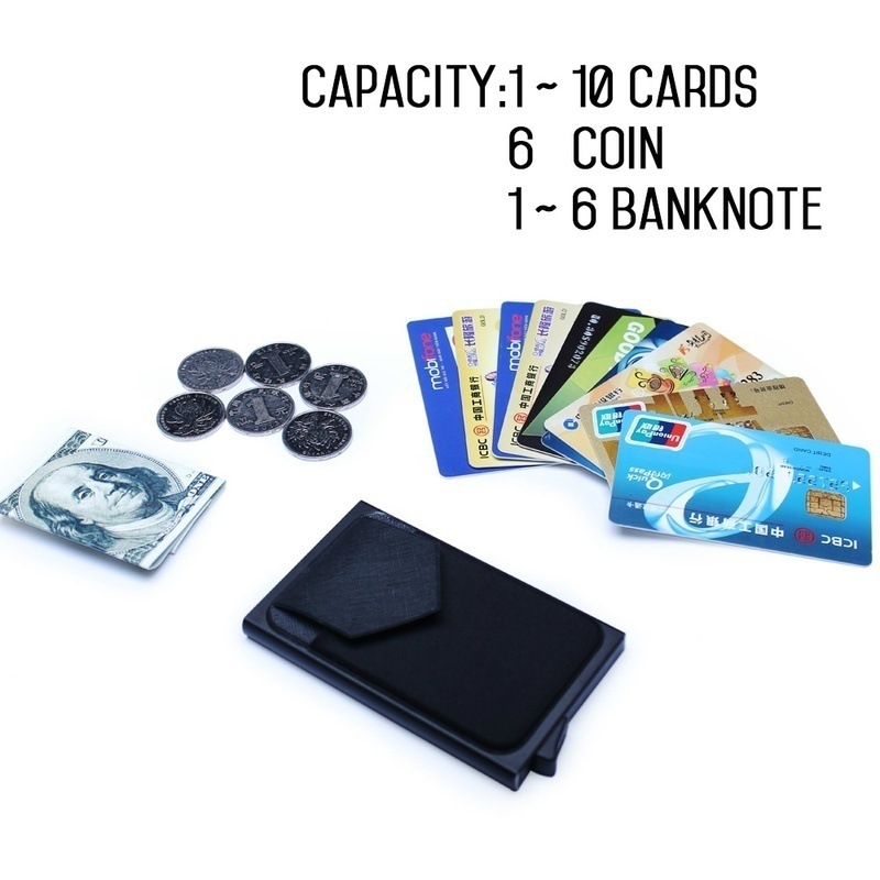 Bakeey-Slim-RFID-Blocking-Credit-Card-Holder-Metal-Wallet-Men-Money-Clip-Case-1854386-3