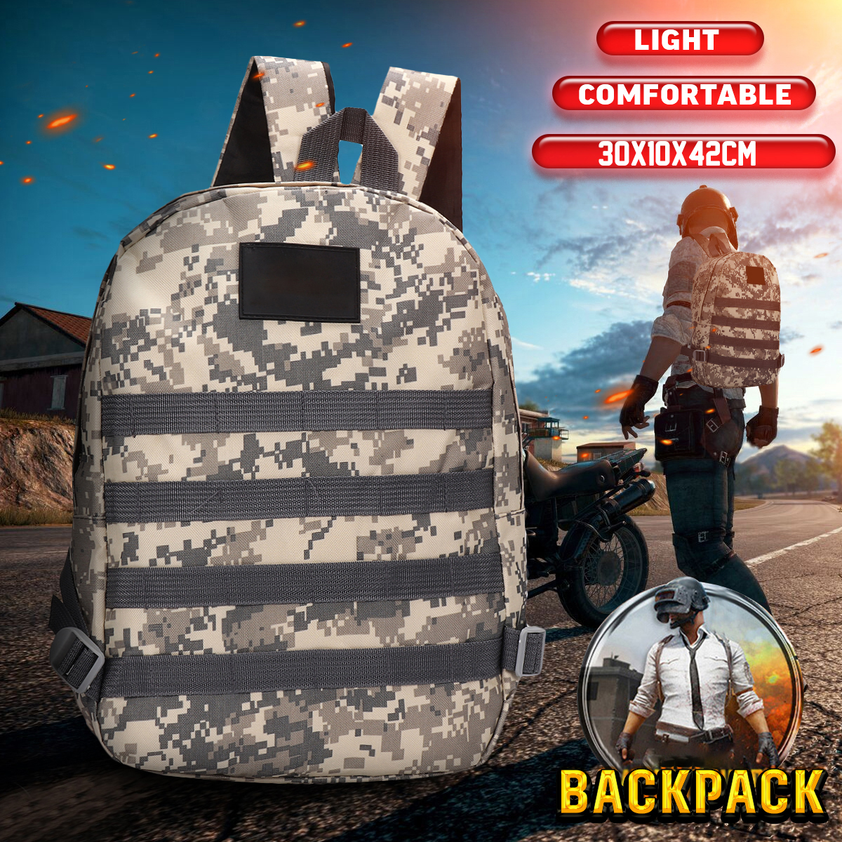 Camouflage-Large-Capacity-Oxford-Cloth-Macbook-Mobile-Phone-Storage-Bag-Backpack-1860030-1