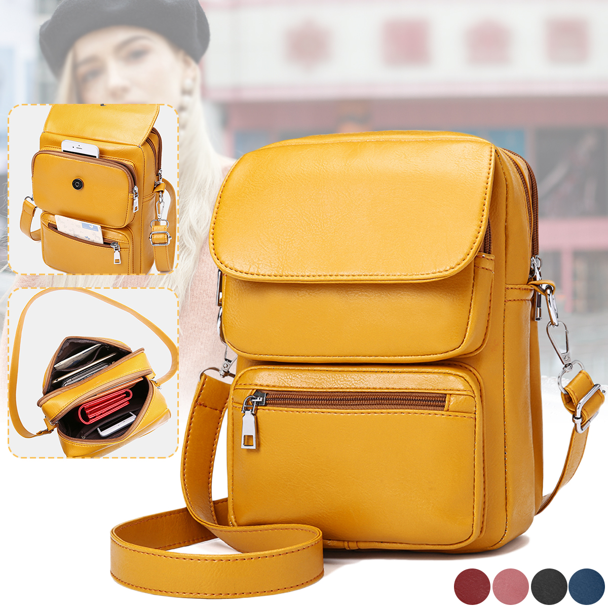 Fashion-Casual-Large-Capacity-with-Multi-Pocket-Mobile-Phone-Tablet-Storage-Crossbody-Shoulder-Bag-B-1642780-1
