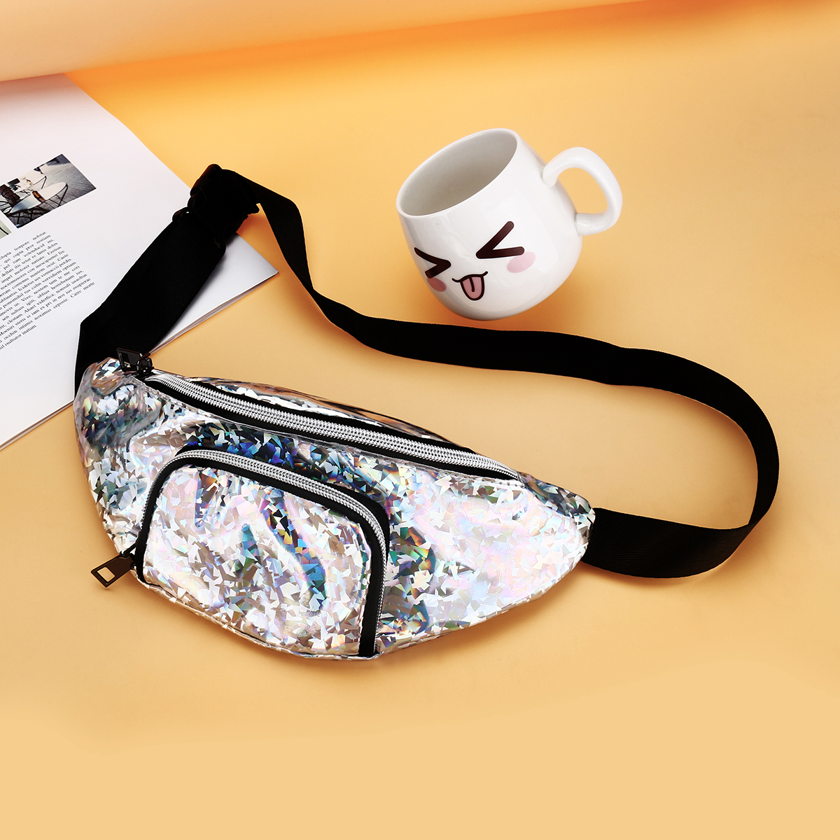 Fashion-Casual-Laser-Glitter-with-Belt-Unisex-Phone-Storage-Waist-Bag-Coin-Money-Pouch-Bag-Messenger-1666155-12