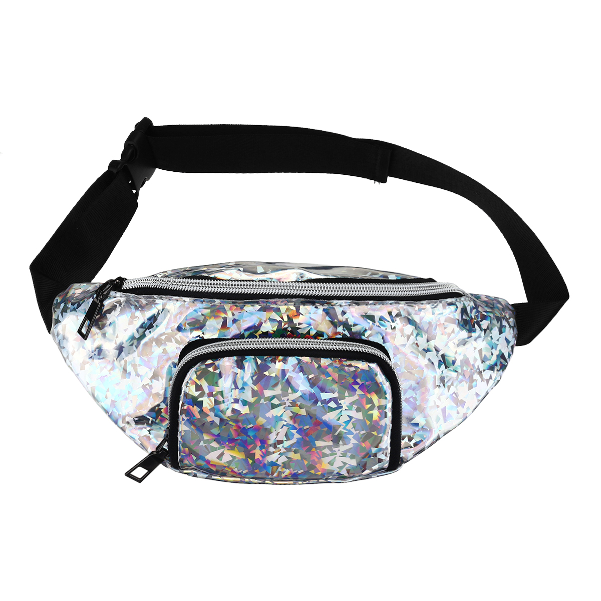 Fashion-Casual-Laser-Glitter-with-Belt-Unisex-Phone-Storage-Waist-Bag-Coin-Money-Pouch-Bag-Messenger-1666155-7