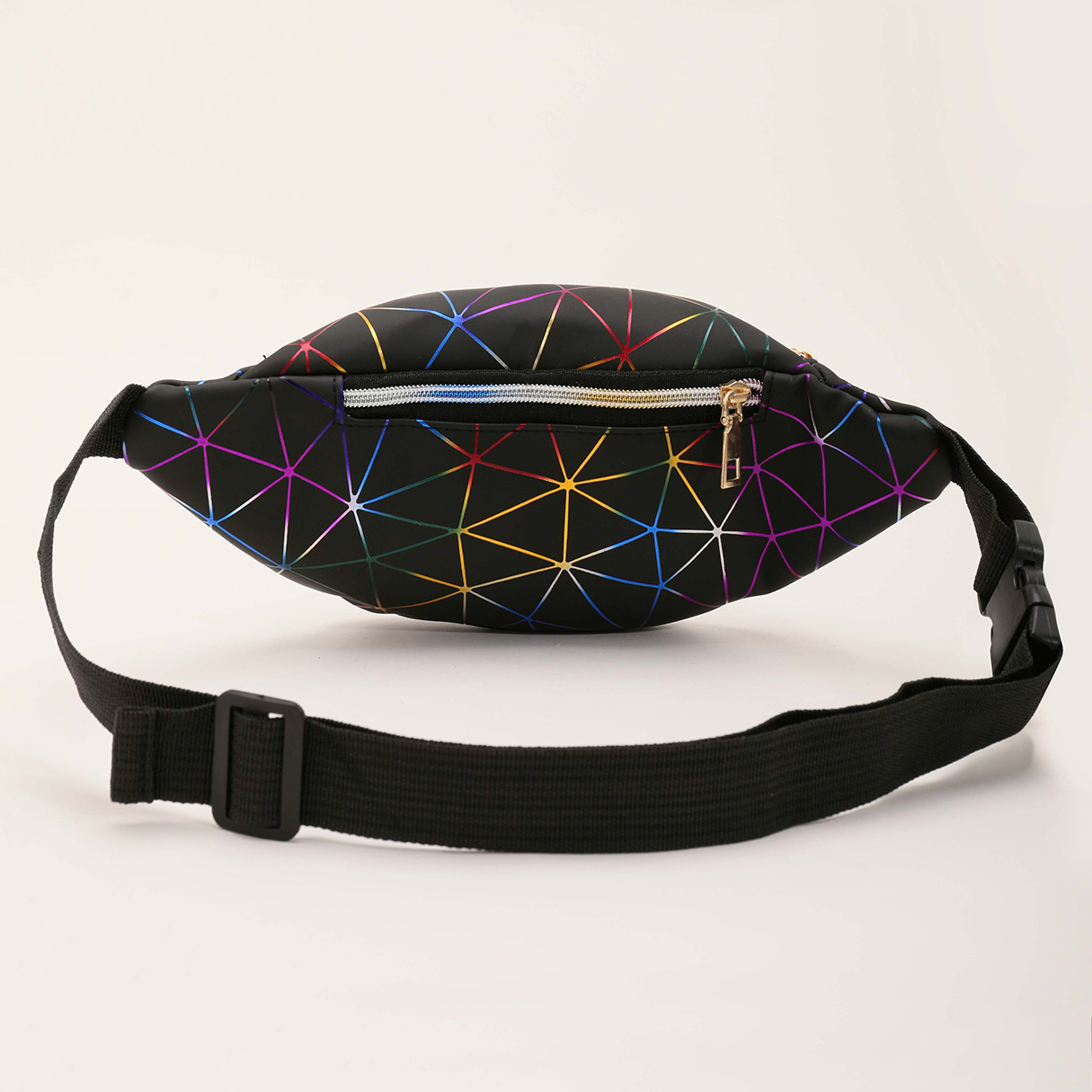 Fashion-Casual-Laser-Multi-Layer-PU-Mobile-Phone-Storage-Waist-Bag-Crossbody-Bag-Chest-Bag-1686255-3