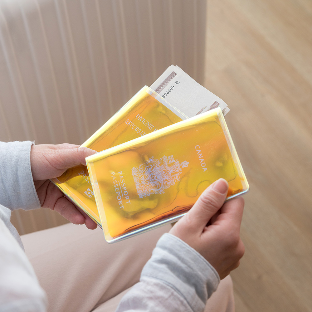 Fashion-Mini-Laser-Transparent-Short-Passport-Card-Holder-Document-Package-1599371-2