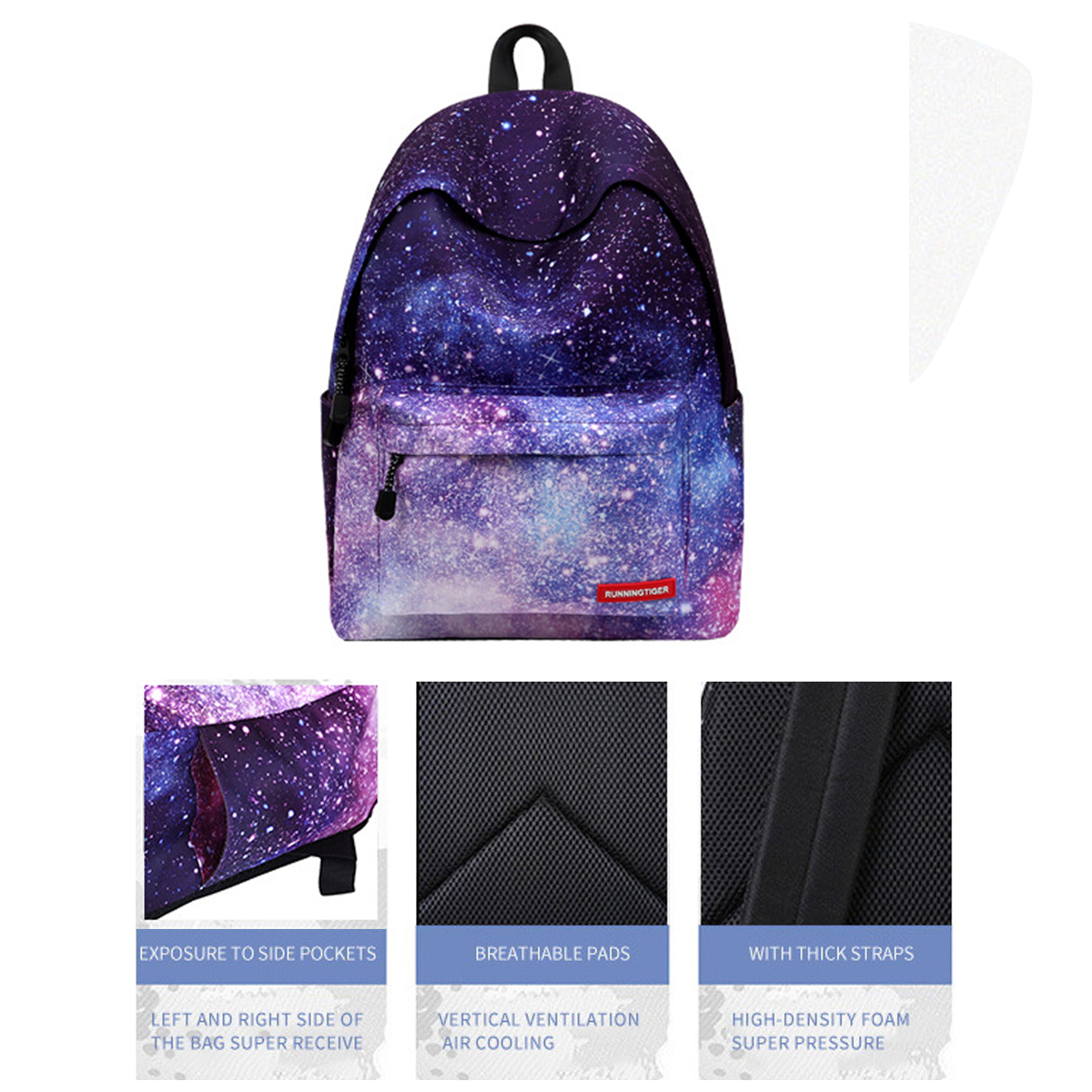 Fashion-Starry-Sky-Pattern-Large-Capacity-Macbook-Tablet-Storage-Bag-Backpack-Student-School-Bag-1631136-4