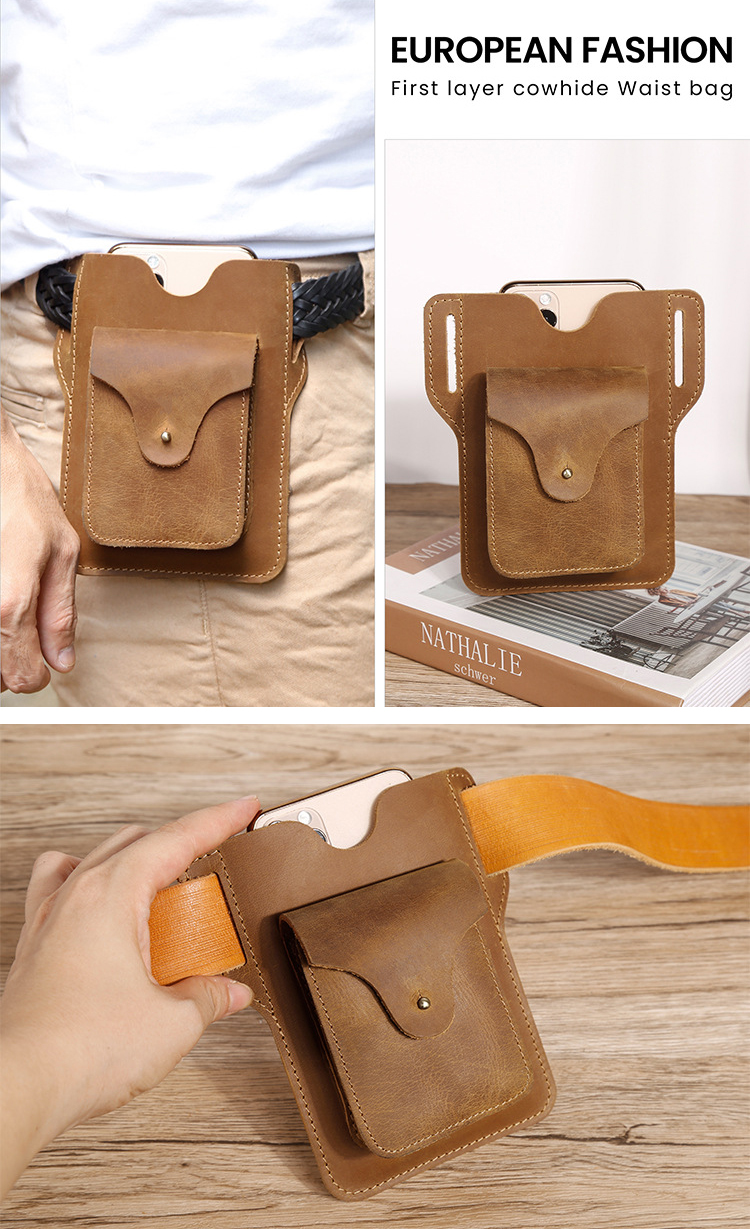 JOYIR-Retro-First-Layer-Genuine-leather-Mobile-Phone-Storage-Bag-Wallet-Belt-Waist-Packs-1913524-6