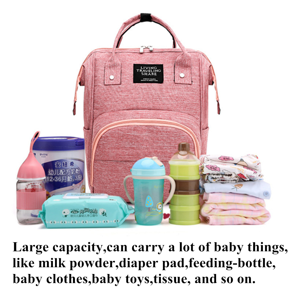 Large-Capacity-Waterproof-Oxford-Cloth-Mobile-Phone-Tablet-Diaper-Storage-Bag-Backpack-1859304-4