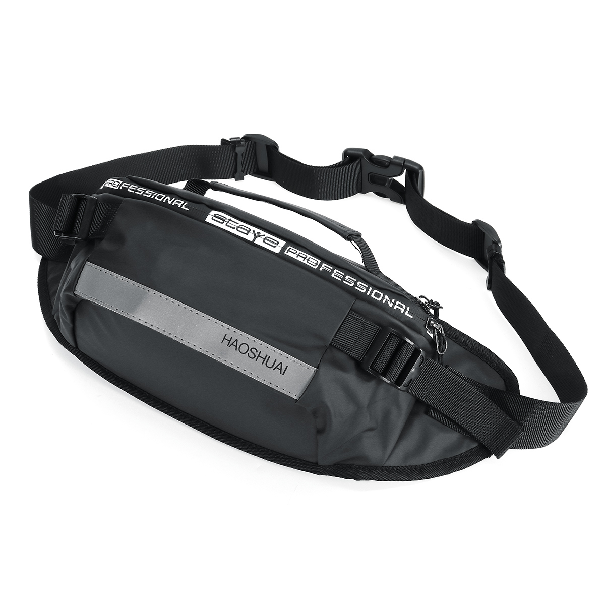 Leisure-Multi-Position-Hiking-Sport-Nylon-Men-Waist-Bag-Mobile-Phone-Money-Storage-Chest-Packs-with--1787610-10