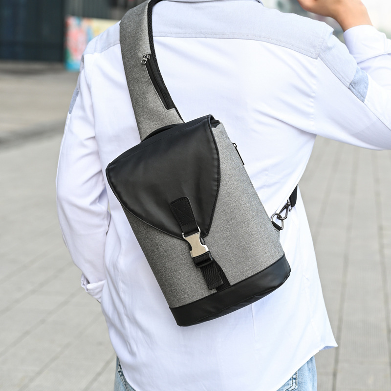 Men-Fashion-Waterproof-Large-Capacity-Mobile-Phone-Storage-Chest-Bag-Crossbody-Bag-Drawstring-Bag-1812587-11