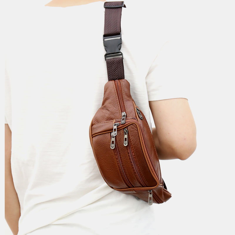 Men-Outdoor-Multi-Layers-Large-Capacity-PU-Leather-Mobile-Phone-Storage-Crossbody-Chest-Bag-Waist-Pa-1834720-10