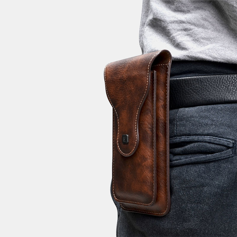 Mobile-phone-pockets-dual-machine-protective-sleeve-universal-mens-outdoor-climbing-crazy-horse-patt-1679110-2