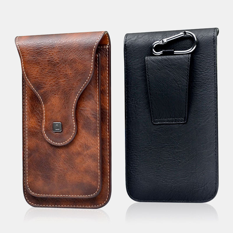 Mobile-phone-pockets-dual-machine-protective-sleeve-universal-mens-outdoor-climbing-crazy-horse-patt-1679110-7