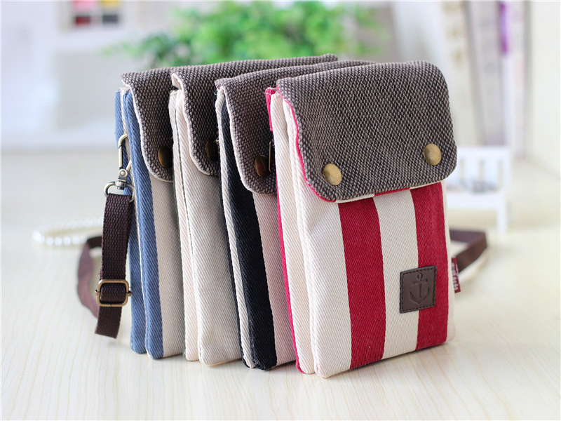 Multi-layer-Canvas-Adjustable-Belt-Messenger-Bag-Phone-Wallet-Handbag-for-Phone-Under-6-inch-1104475-2