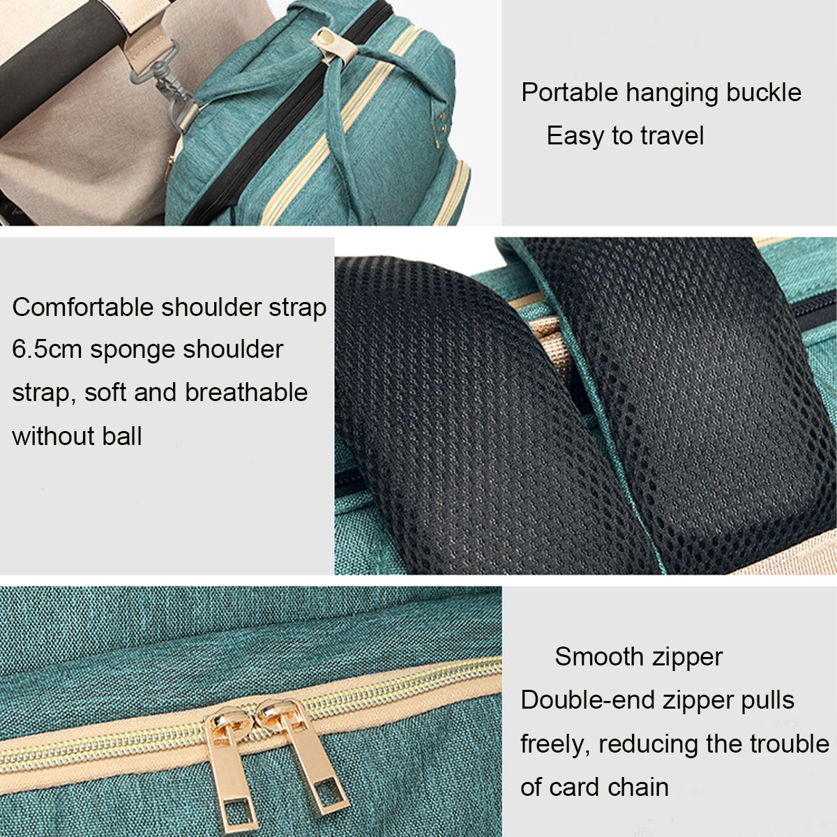 Multifunctional-2-IN-1-Large-Capacity-Folding-Travel-Baby-Infant-Crib-Diaper-Macbook-Storage-Mummy-B-1858936-10