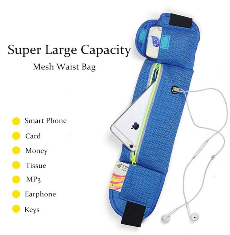 Outdoor-Sports-Large-Capacity-Breathable-Reflective-Stripe-Earphone-Hole-Waist-Bag-for-Mobile-Phone-1299194-1