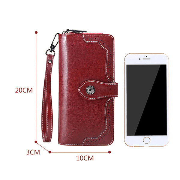 Vintage-Large-Capacity-10-Card-Slot-Genuine-Leather-Mobile-Phone-Storage-Bag-Long-Wallet-Purse-1314812-9
