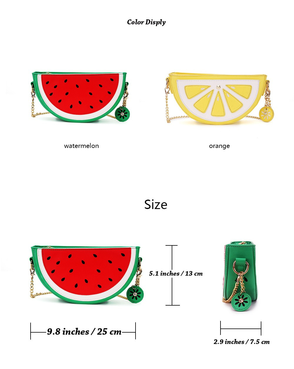 Women-PU-Leather-Orange-Watermelon-Fruit-Shoulder-Bag-Chain-Strap-Phone-Crossbody-Bags-1191392-1