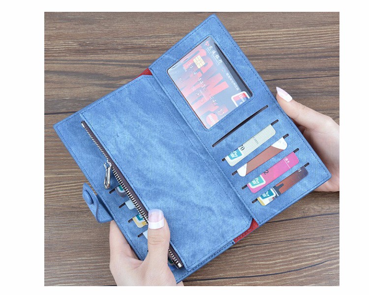 YA-Mei-Multifunctional-Denim-Pattern-PU-Zipper-Wallet-Bag-Case-Cover-For-50-Inch-Smartphone-1107109-9