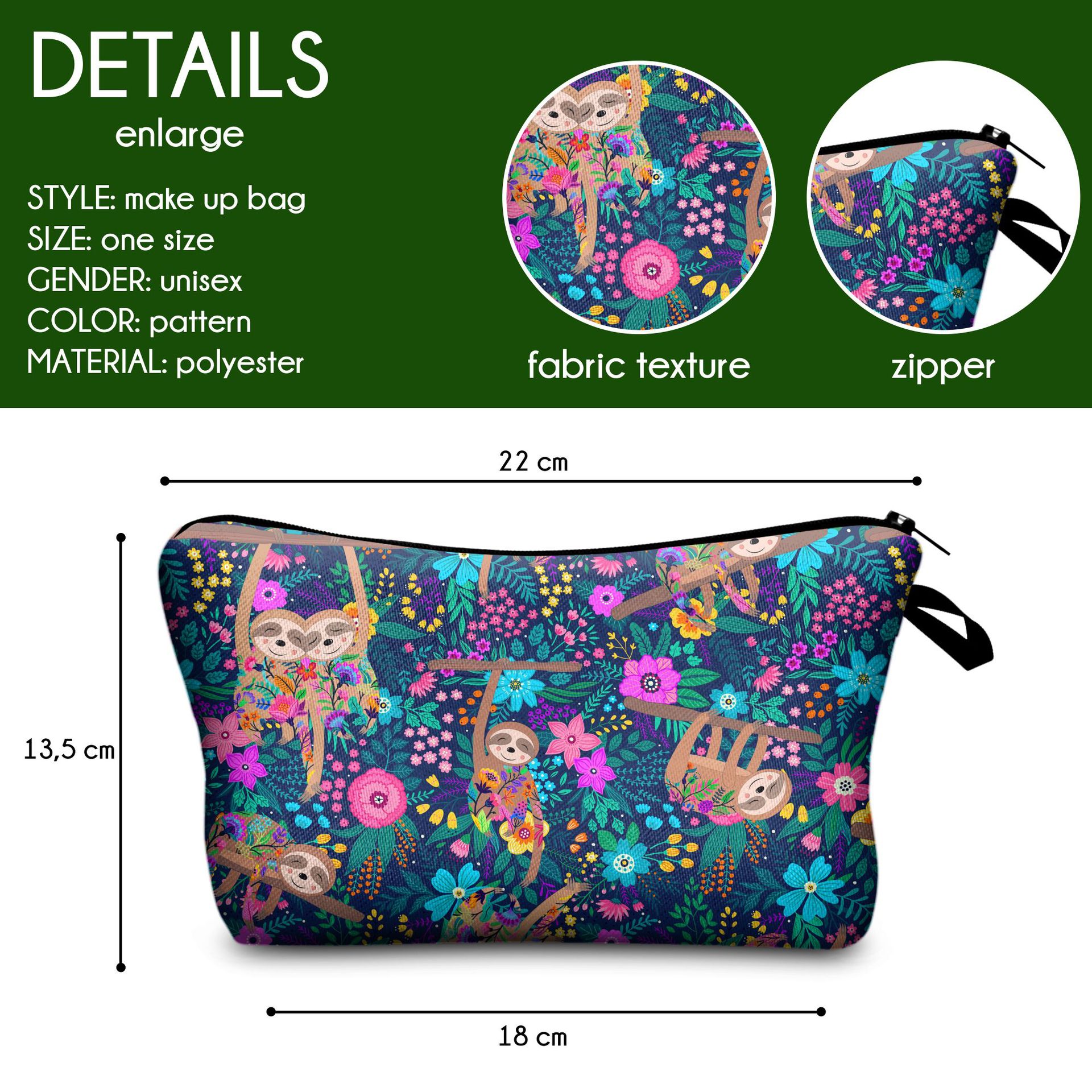 ZOHRA-3D-Animal-Printing-Large-Capacity-Mobile-Phone-Storage-Bag-Travel-Make-UP-Bag-Handbag-1693210-1