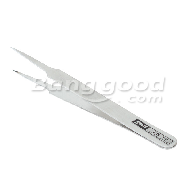 TS-14-110mm-Blunt-Tip-Stainless-Steel-Tweezer-Forcep-Silver-911551-3