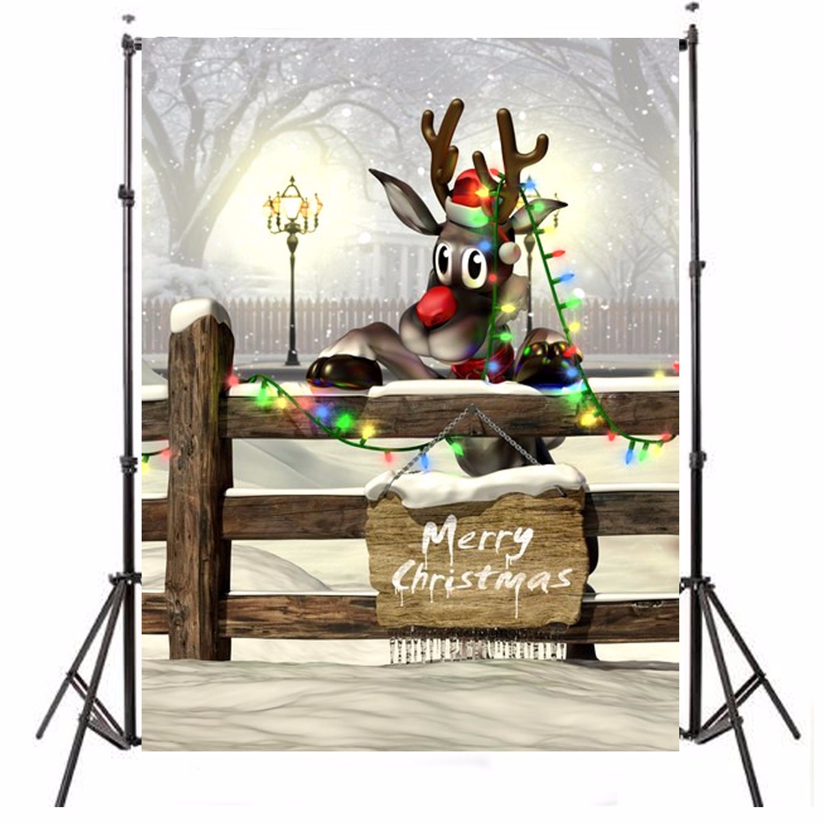 3x5FT-Silk-Christmas-Deer-Light-Thin-Photography-Studio-Backdrop-Photo-Background-Party-Props-1112422-2