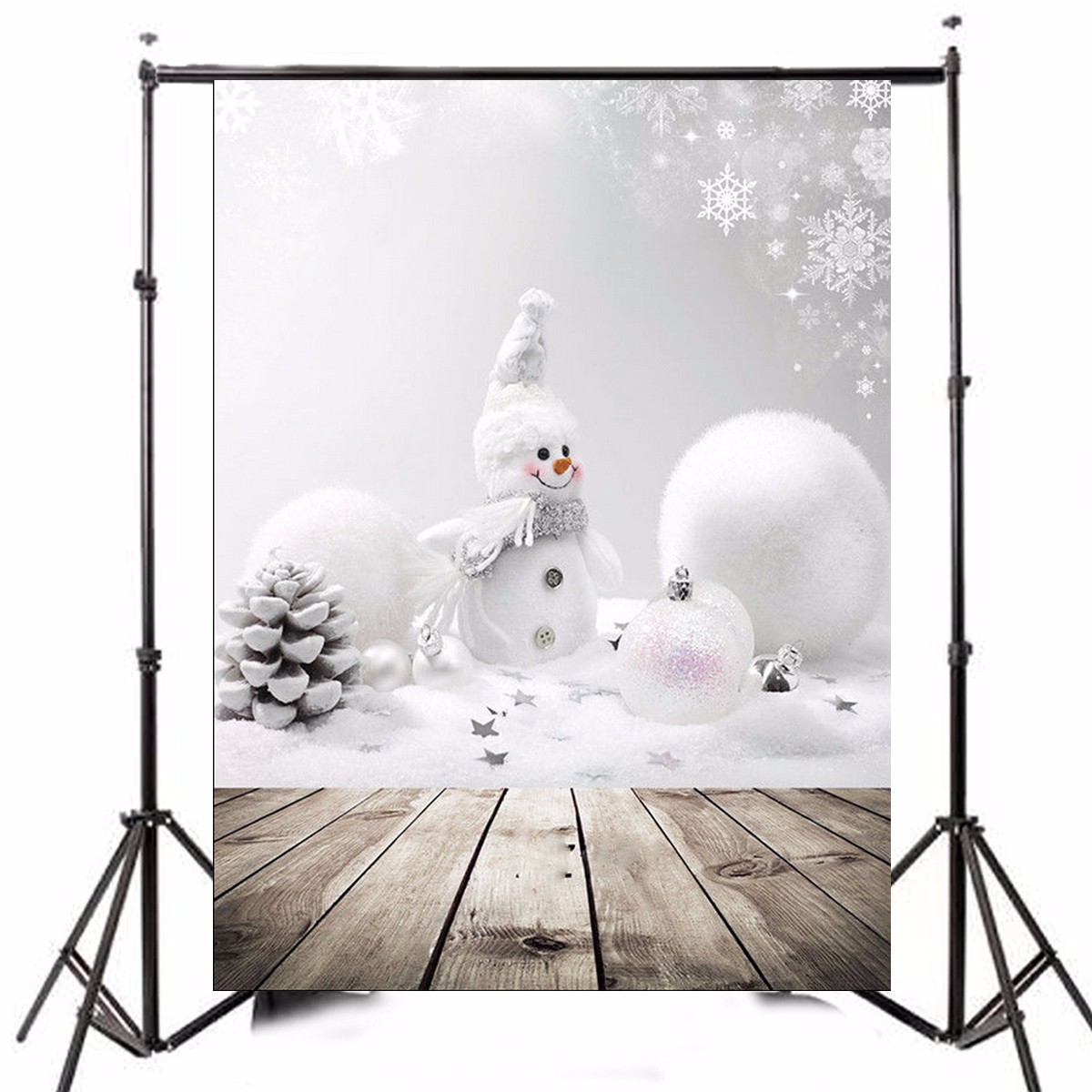3x5ft-Christmas-Theme-Christmas-Snowman-Wooden-Photography-Vinyl-Background-1130341-1