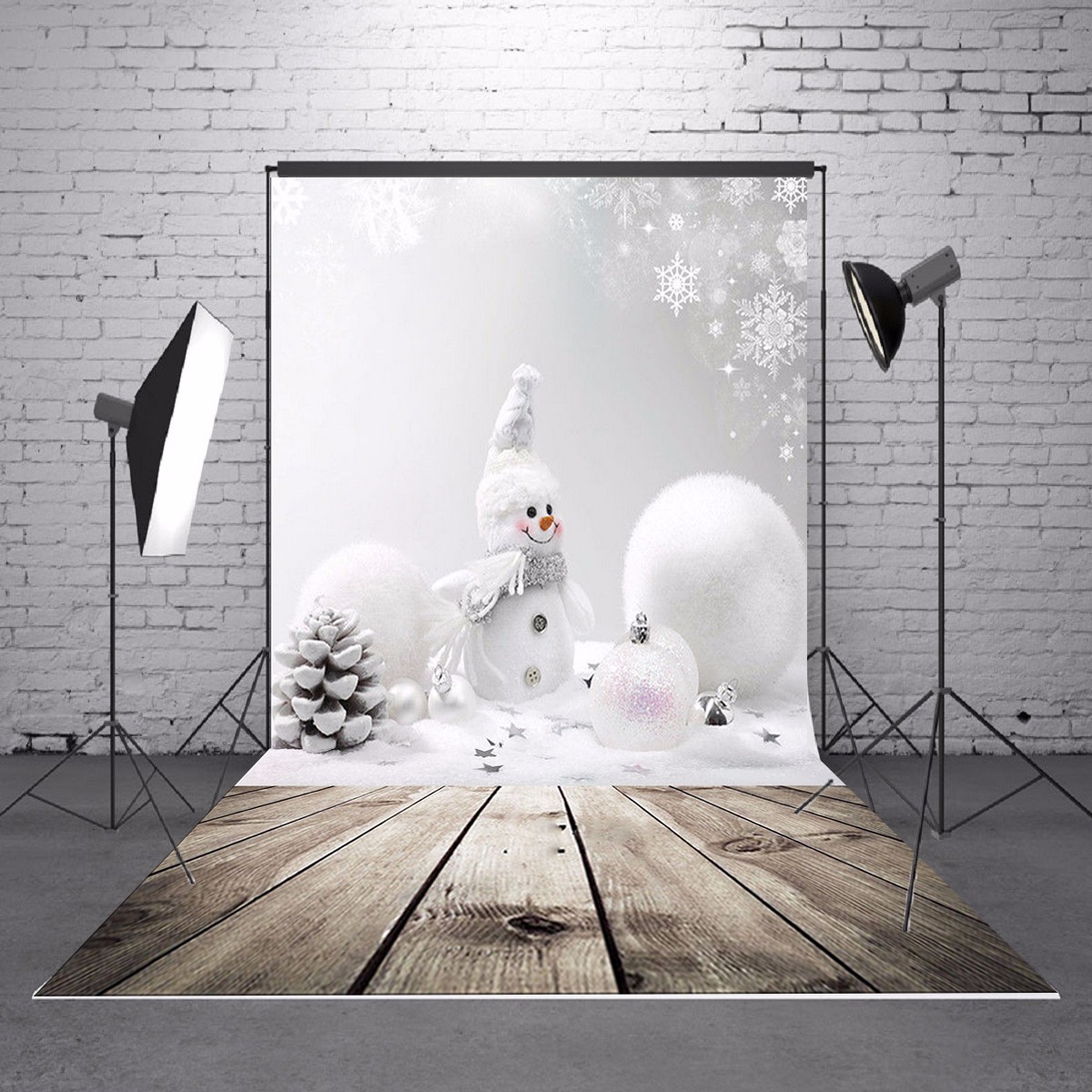 3x5ft-Christmas-Theme-Christmas-Snowman-Wooden-Photography-Vinyl-Background-1130341-4