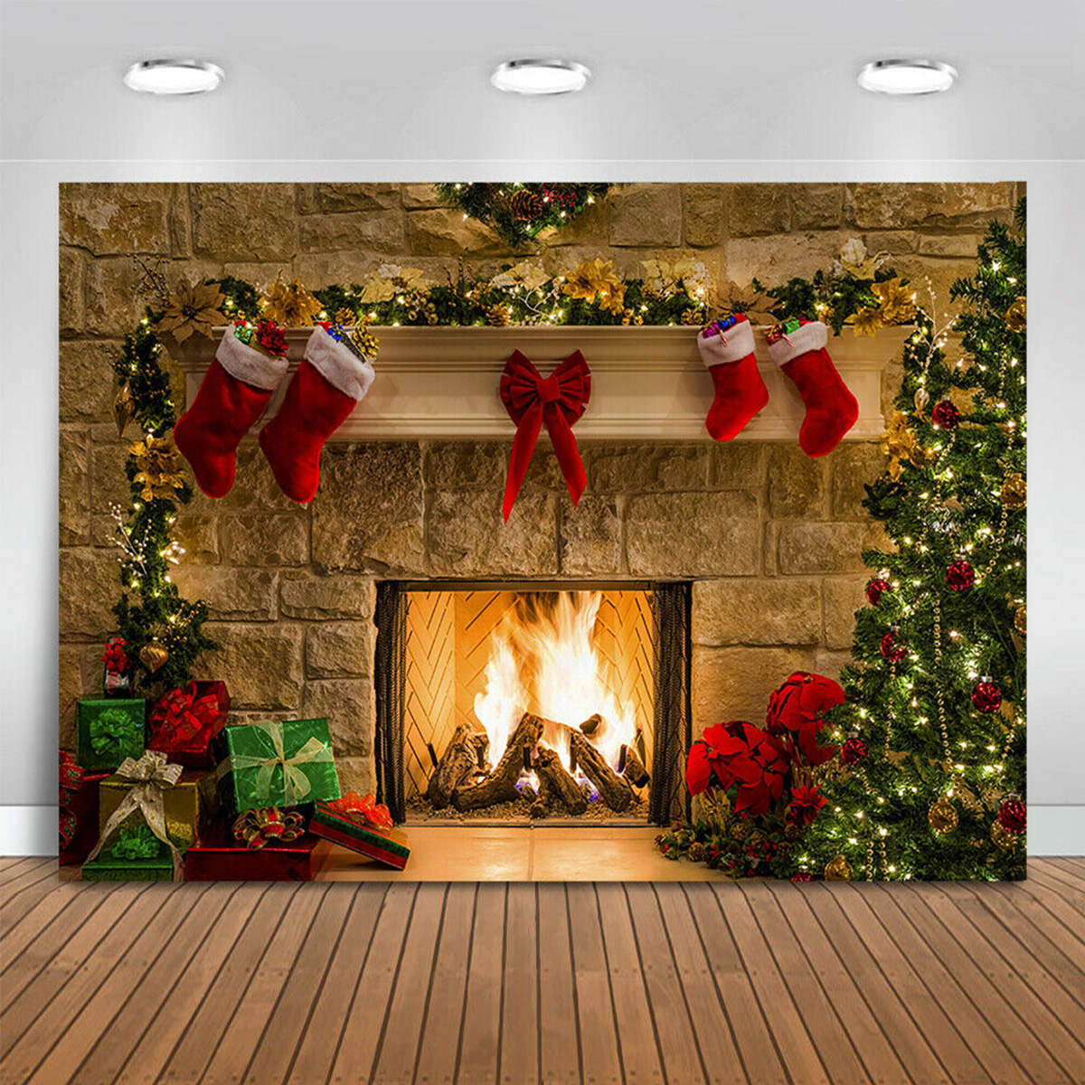 5x3FT-7x5FT-10x7FT-Christmas-Fireplace-Red-Socks-Backdrop-Photography-Background-Cloth-Decoration-Ba-1698650-3