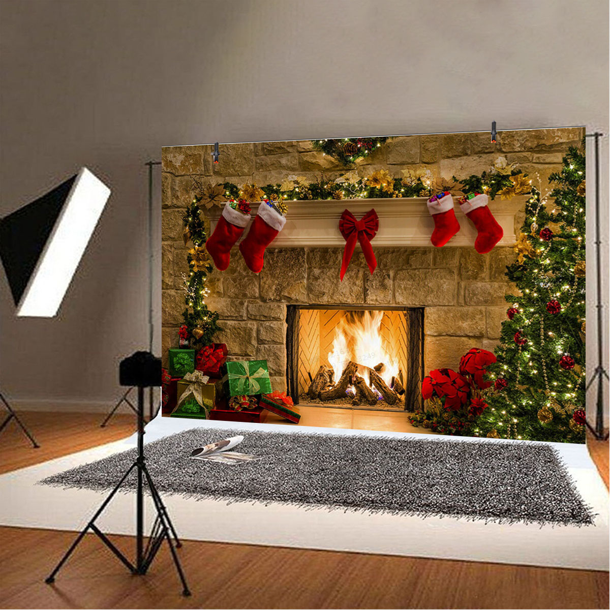 5x3FT-7x5FT-10x7FT-Christmas-Fireplace-Red-Socks-Backdrop-Photography-Background-Cloth-Decoration-Ba-1698650-4