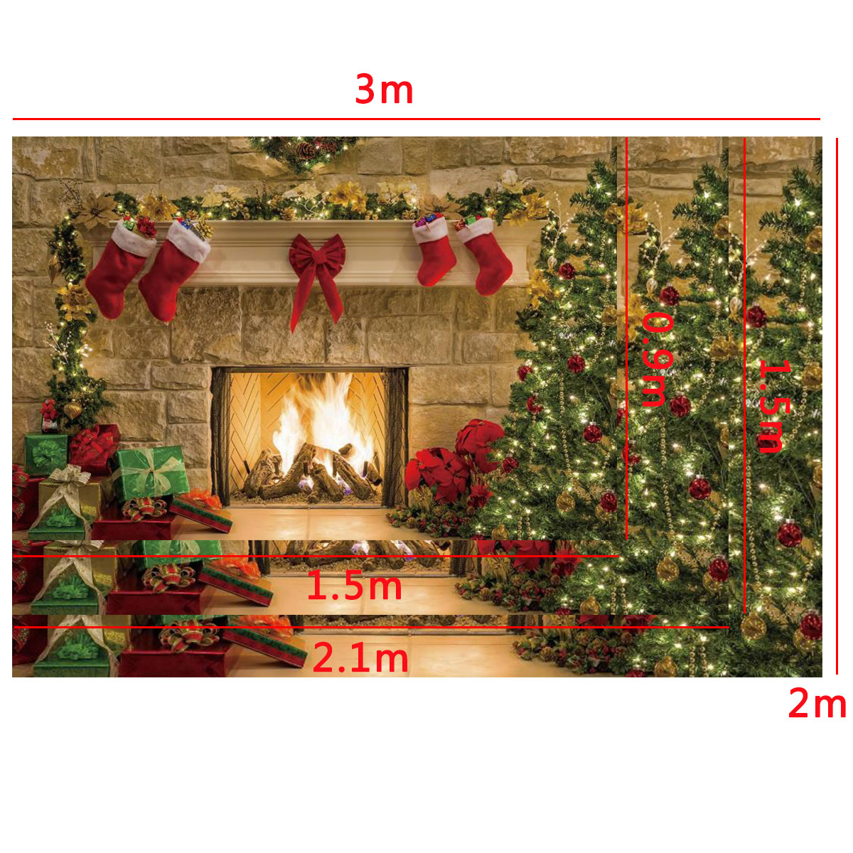 5x3FT-7x5FT-10x7FT-Christmas-Fireplace-Red-Socks-Backdrop-Photography-Background-Cloth-Decoration-Ba-1698650-5