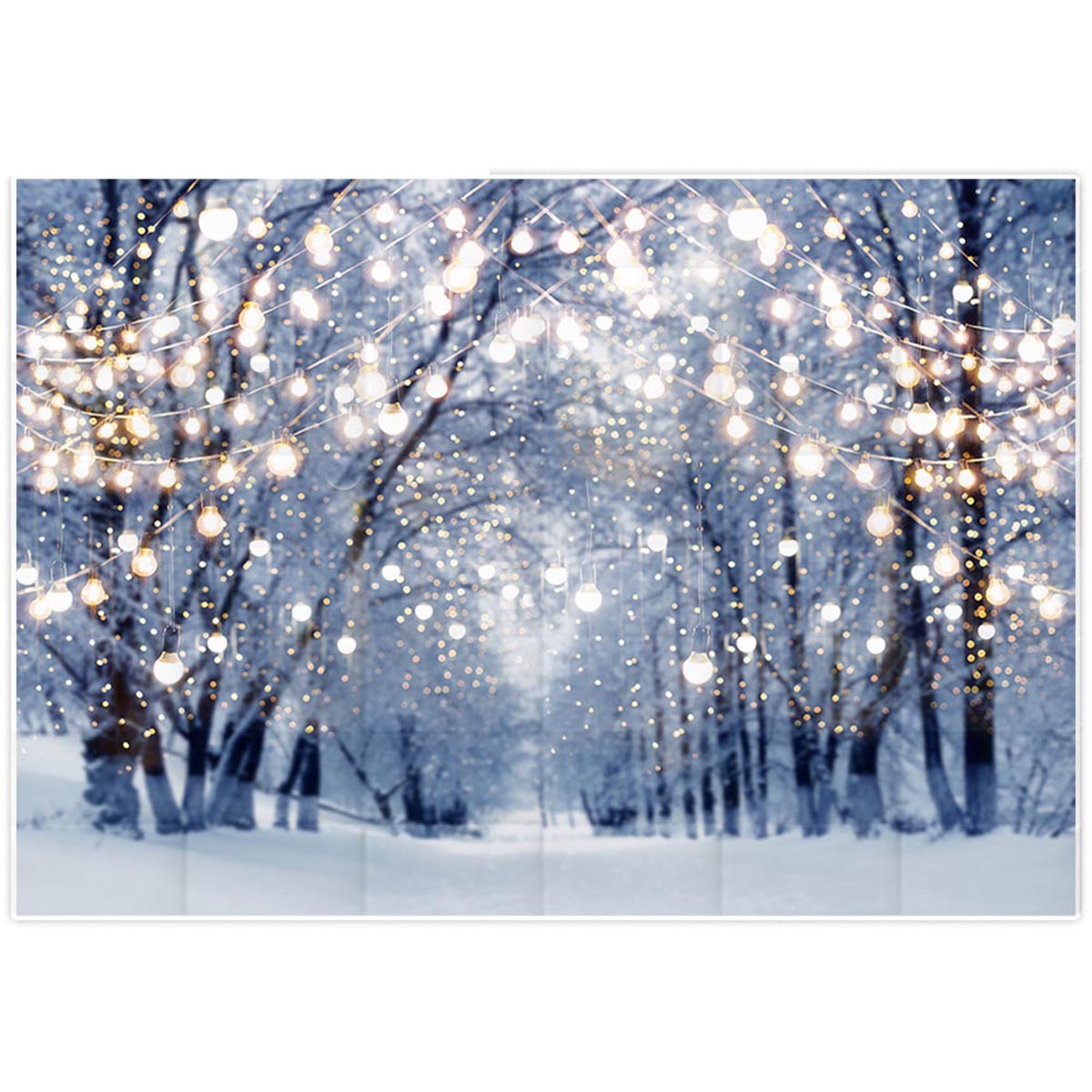 5x3FT-7x5FT-8x6FT-Light-Strip-Winter-Snow-Forest-Street-Photography-Backdrop-Background-Studio-Prop-1609475-2