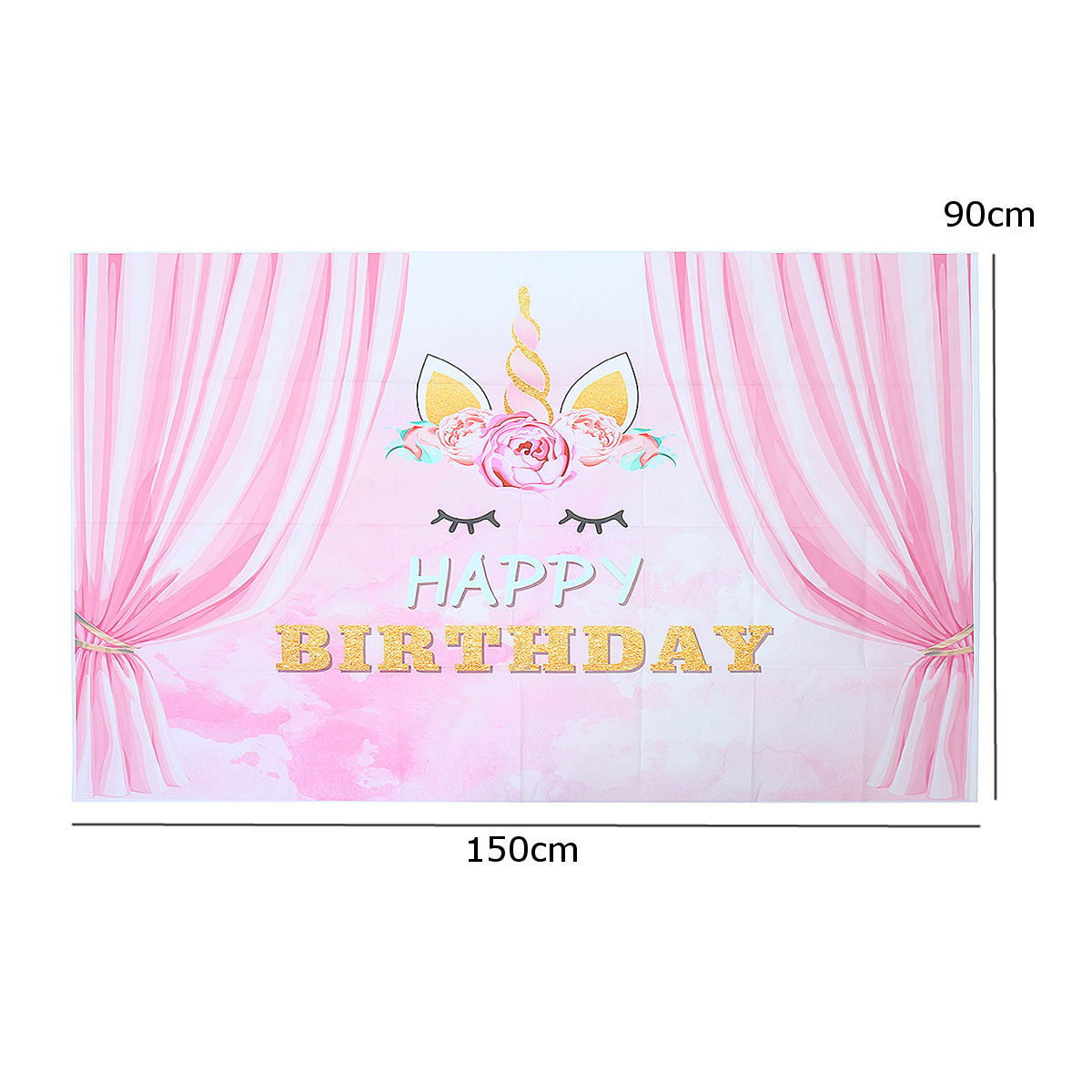 5x3FT-Pink-Curtain-Unicorn-Birthday-Theme-Photography-Backdrop-Studio-Prop-Background-1402326-3
