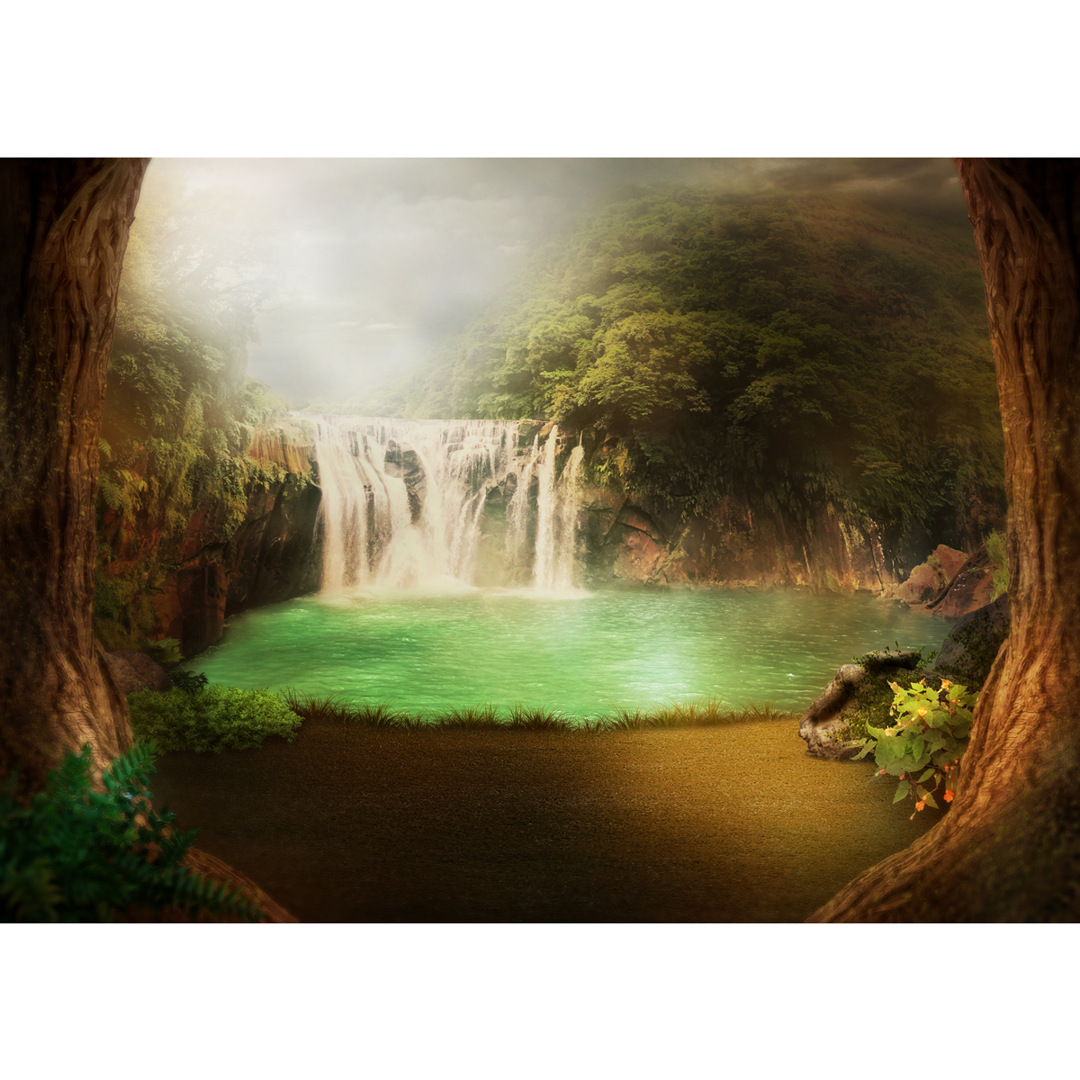 5x7FT-Vinyl-Waterfall-Pool-Photography-Backdrop-Background-Studio-Prop-1419833-1