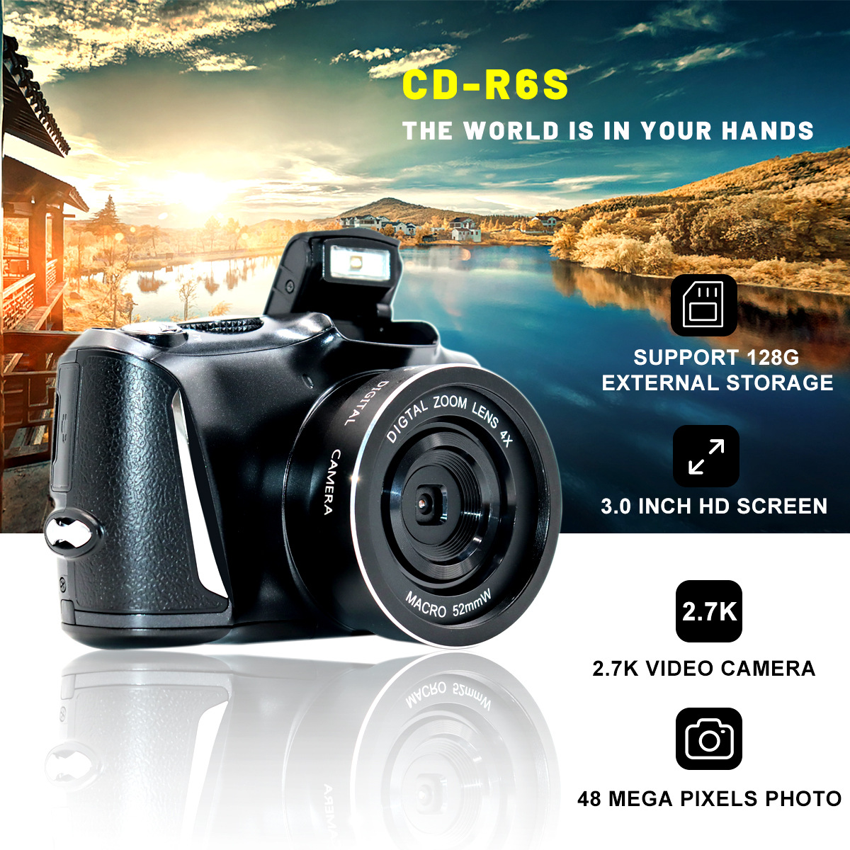 AMKOV-CD-R6S-27K-48MP-Mirrorless-Camera-Digital-Camcorder-4X-ZOOM-Video-Camera-1909300-1