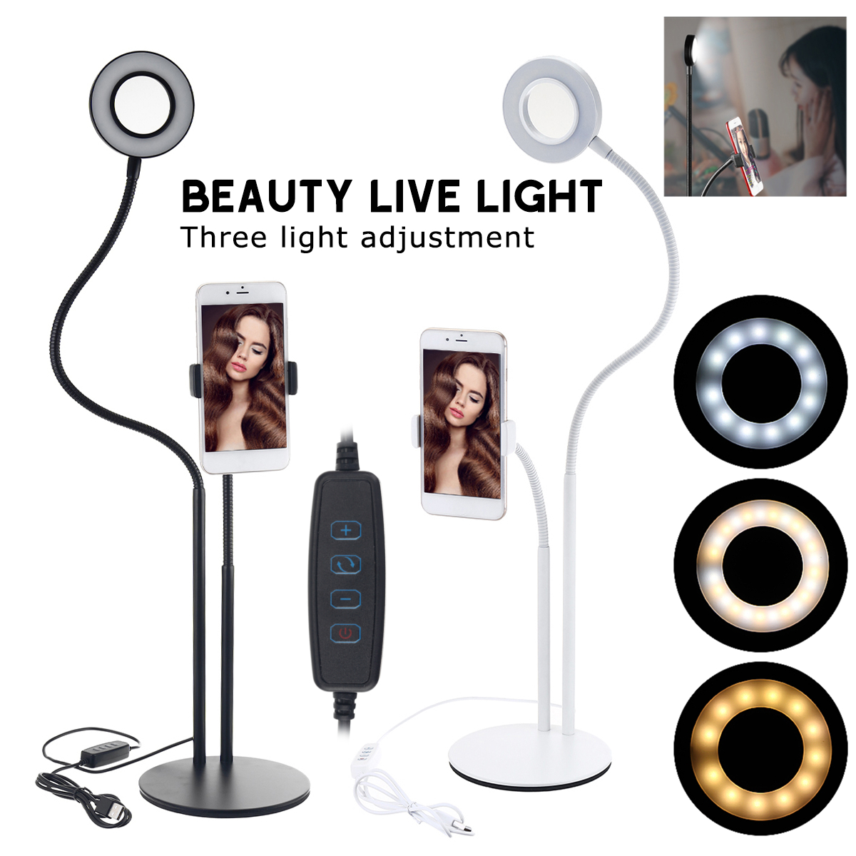 BX-02-Universal-Selfie-Ring-Light-Flexible-Desk-Lamp-LED-Fill-Beauty-Light-11-Brightness-3-Color-Dim-1702650-1