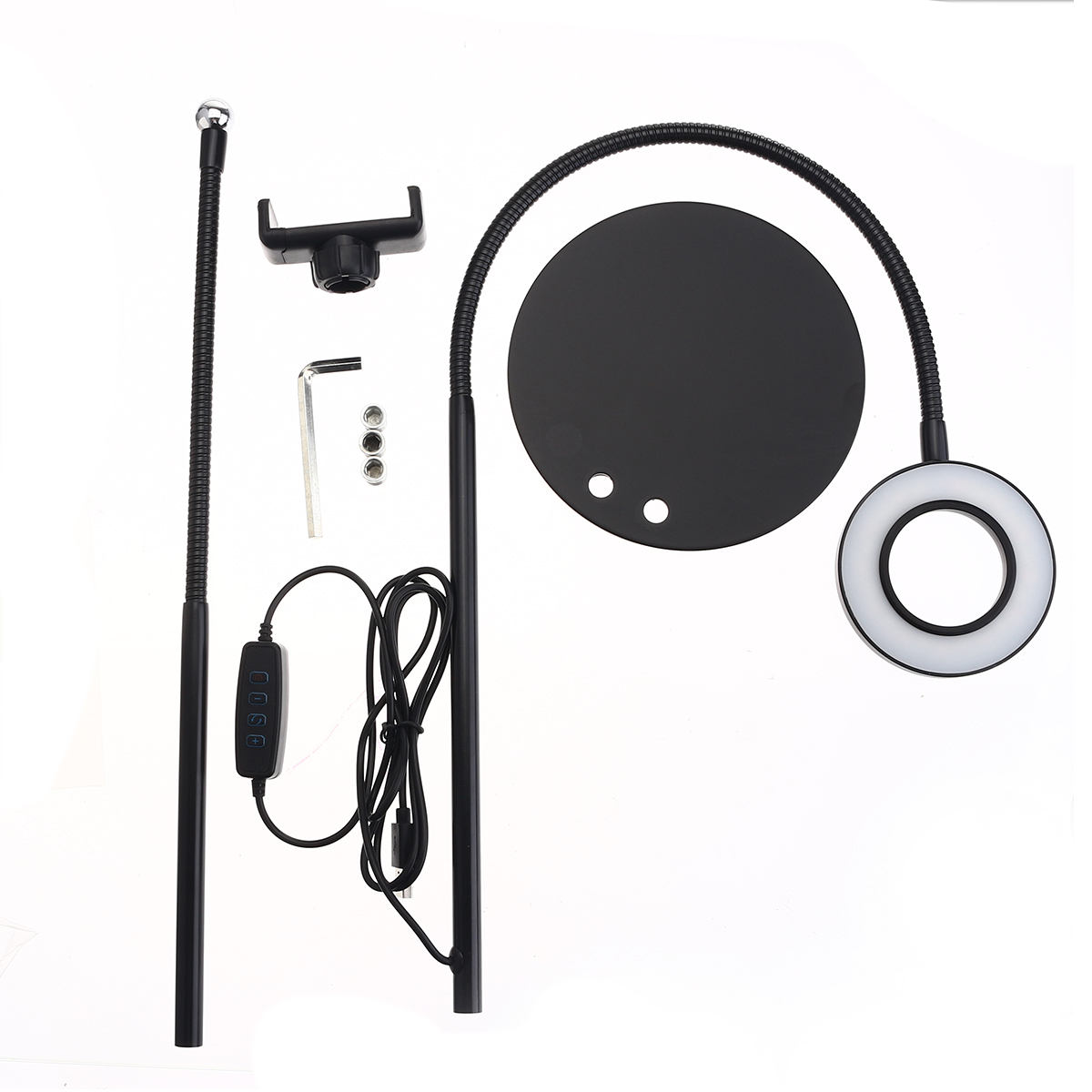 BX-02-Universal-Selfie-Ring-Light-Flexible-Desk-Lamp-LED-Fill-Beauty-Light-11-Brightness-3-Color-Dim-1702650-13