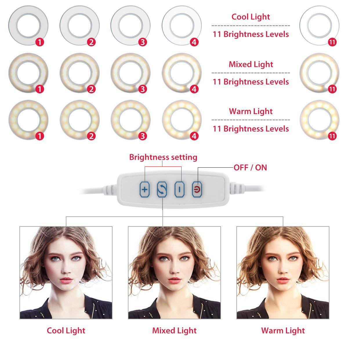 BX-02-Universal-Selfie-Ring-Light-Flexible-Desk-Lamp-LED-Fill-Beauty-Light-11-Brightness-3-Color-Dim-1702650-5