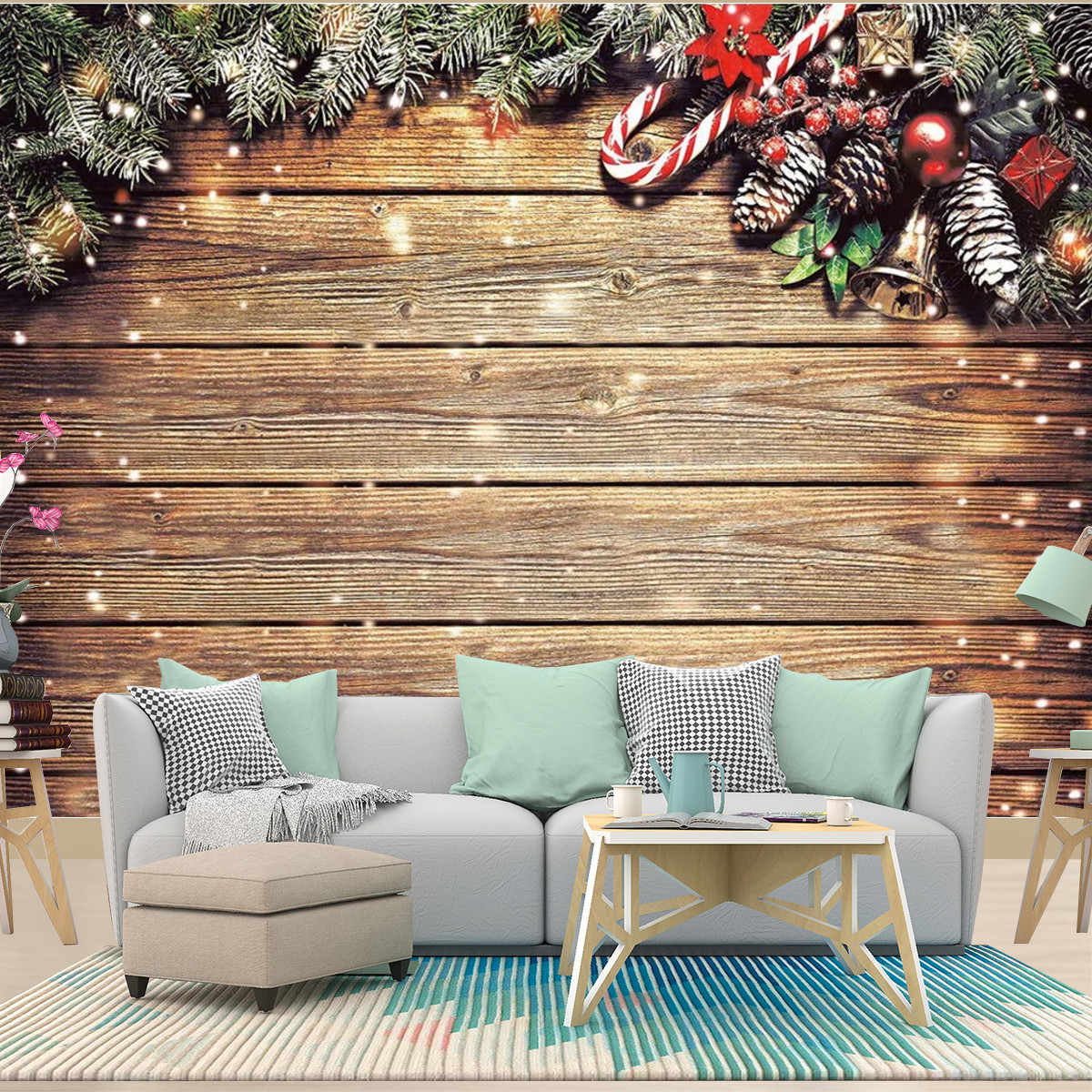 Horizontal-Vertical-Christmas-Photography-Backdrop-Snowflake-Glitter-Wood-Wall-Photo-Background-Stud-1764430-7