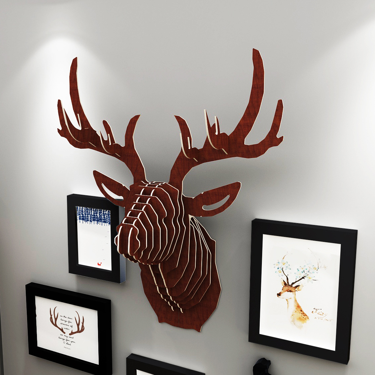 Photo-Picture-Frames-Wall-Mount-11-Piece-Set-Art-Home-Decoration-Letter-Deer-1821316-13