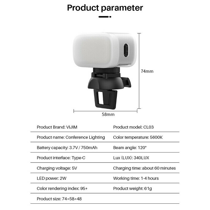 Ulanzi-VIJIM-CL03-5600K-Rechargeable-LED-Mini-Fill-Light-with-Clip-Conference-Lamp-Live-Mobile-Phone-1805231-9