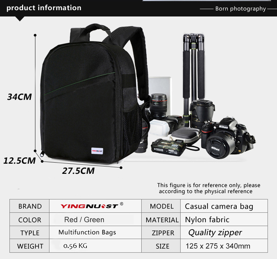 Yingnuo-Y75-Waterproof-Shockproff-Camera-Tripod-Storage-Bag-Backpack-1193208-3