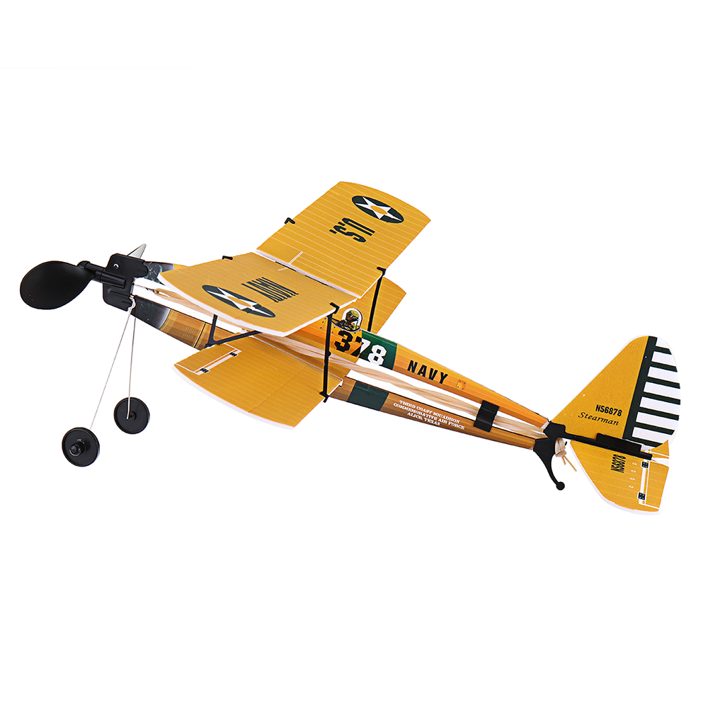 STEM-ZT-Model-18-Inches-STEARMAN-Rubber-Band-Powered-Aircraft-Model-Plane-Toy-1441112-2