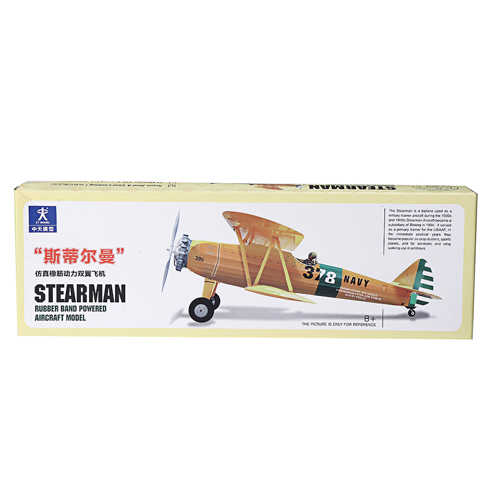 STEM-ZT-Model-18-Inches-STEARMAN-Rubber-Band-Powered-Aircraft-Model-Plane-Toy-1441112-12